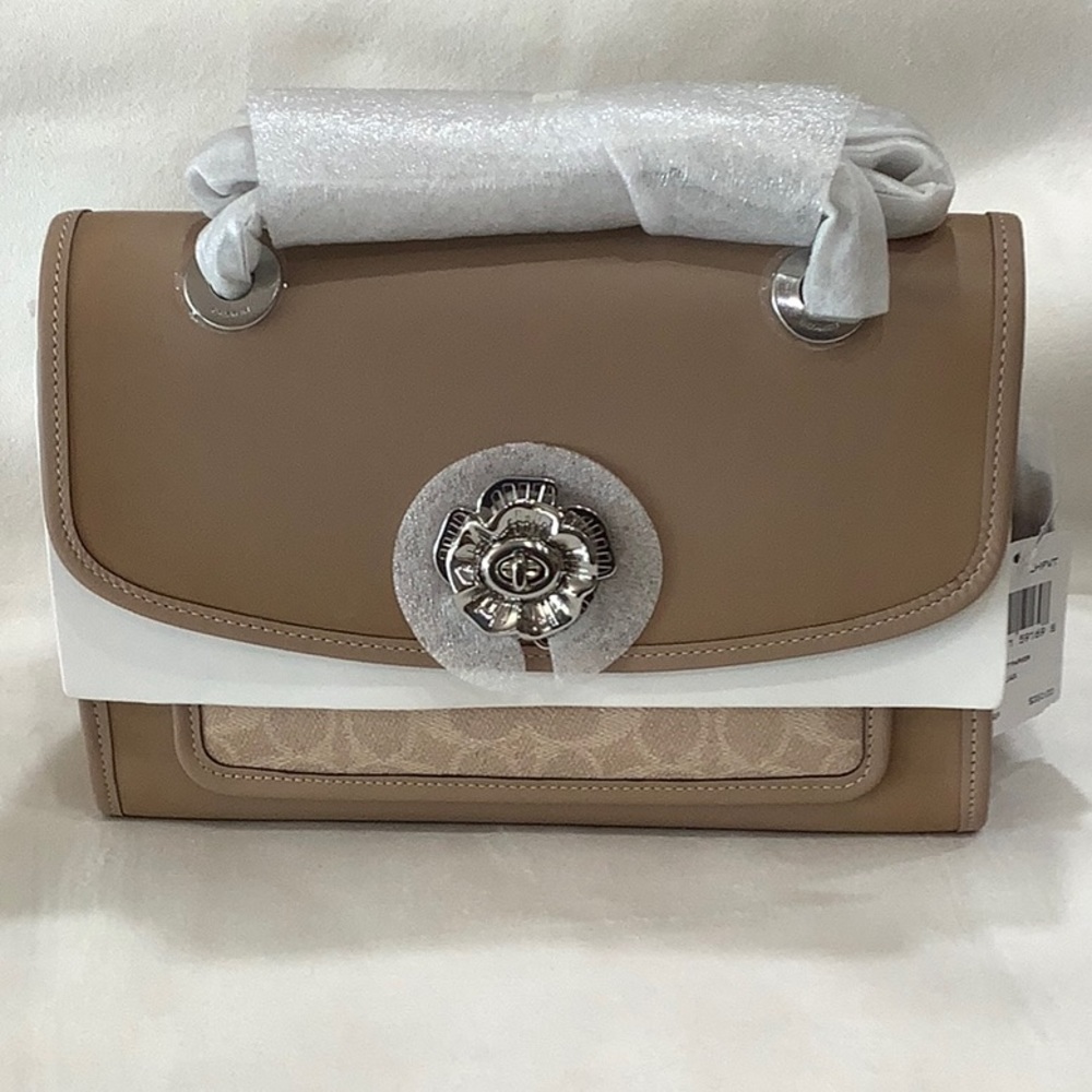 NEW👜COACH Parker Signature Leather Shoulder Bag - Picture 3 of 16